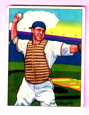 Picture, Helmar Brewing, Helmar This Great Game Card # 69, Garagiola, Joe, Gear; about to throw, St. Louis Cardinals